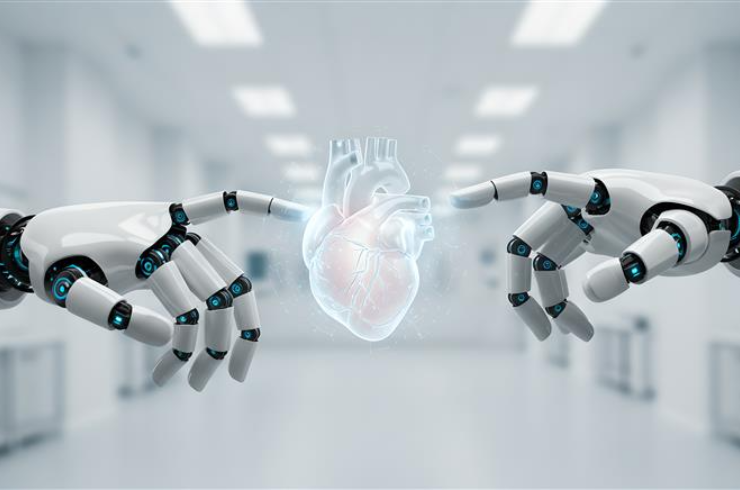 Robotic assisted heart surgery